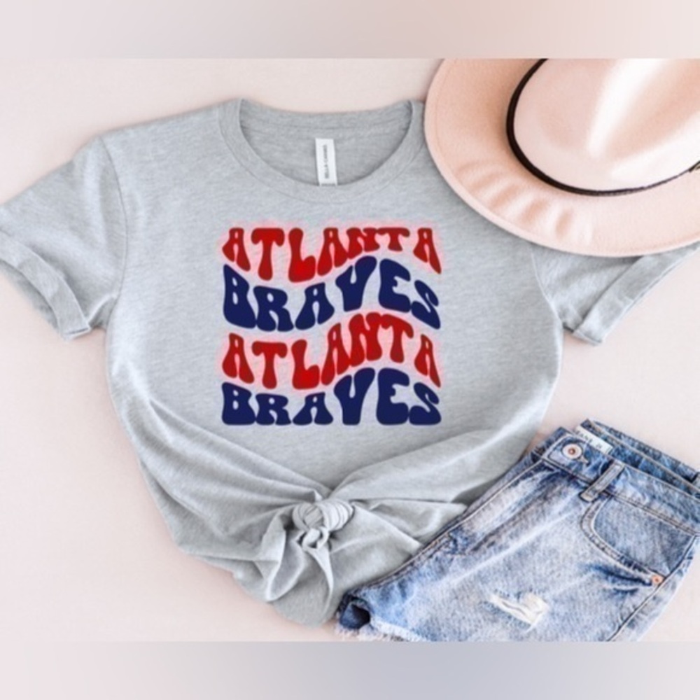 Atlanta Braves Wavy Tee